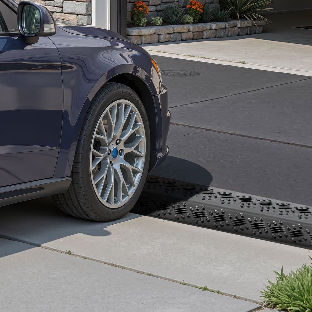 Kryt kábla, nosnosť 7 938 kg/nápravu, ochranný kryt káblovej hadice pre vysoké zaťaženie, rampa, kryt podlahového kábla, pre oblasti s vysokou premávkou, pre vnútorné aj vonkajšie použitie, pre domácnosti, kancelárie, sklady, 3 kusy