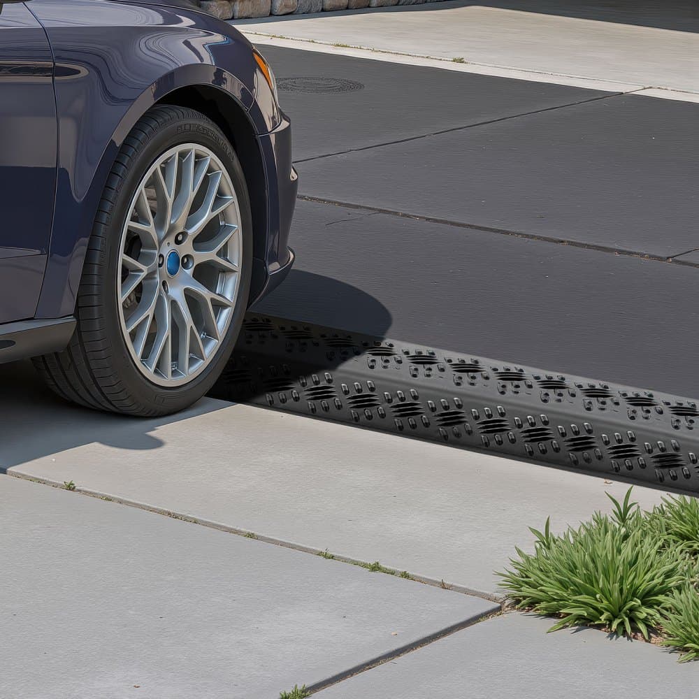 Kryt kábla, nosnosť 7 938 kg/nápravu, ochranný kryt káblovej hadice pre vysoké zaťaženie, kryt podlahového kábla, pre oblasti s vysokou premávkou, pre vnútorné aj vonkajšie použitie, pre domácnosti, kancelárie, sklady, 2 ks