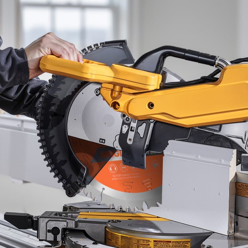 Pílový kotúč na kotúčovú pílu, priemer 254 mm, 50 ostrých zliatinových zubov, upínací hriadeľ 15,875 mm, jemná úprava, pílový kotúč na rezanie dreva pre kotúčovú pílu, s tepelnými vetracími otvormi tlmiacimi hluk, na rezanie preglejky, OSB dosiek a tvrdého dreva