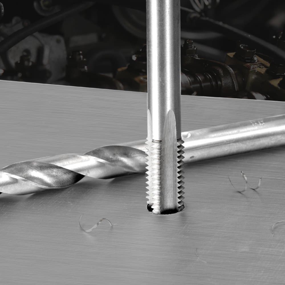 Sada na opravu závitov Helicoil, 338-dielna sada nástrojov na prerezávanie závitov SAE a metrických sústav, M5, M6, M8, M10, M12, 1/4", 5/16", 3/8", 7/16", 1/2", HSS vrtáky, závitové vložky, závitníky, nástroje na inštaláciu odlamovacích nástrojov