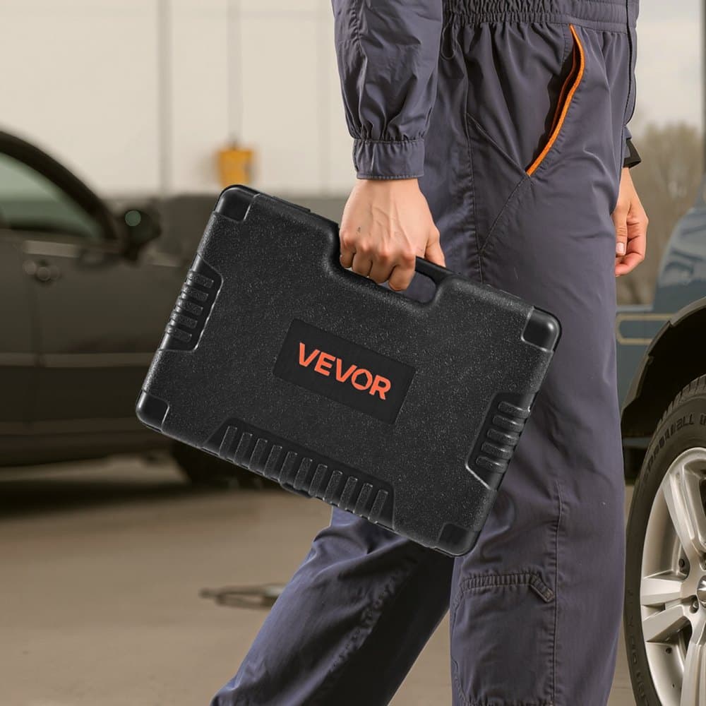 Sada nástrčných kľúčov, 108 kusov, 6,4 a 12,7 mm objímka a račňová sada, metrické rozmery od 4 do 32 mm, sada náradia pre mechanikov s bitmi, príslušenstvom, úložným puzdrom, legovaná oceľ CR-V, na opravy automobilov