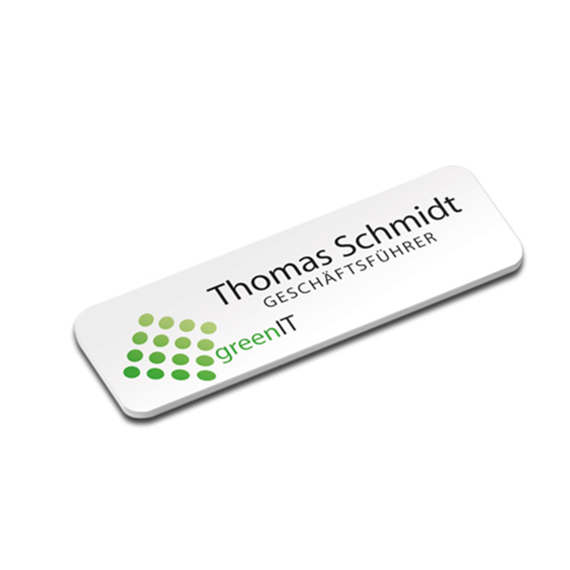 Menovka UNISUB, rozmer 25 x 75 x 2 mm, jednostranne potlačiteľná, lesklá biela, 250 ks/kartón