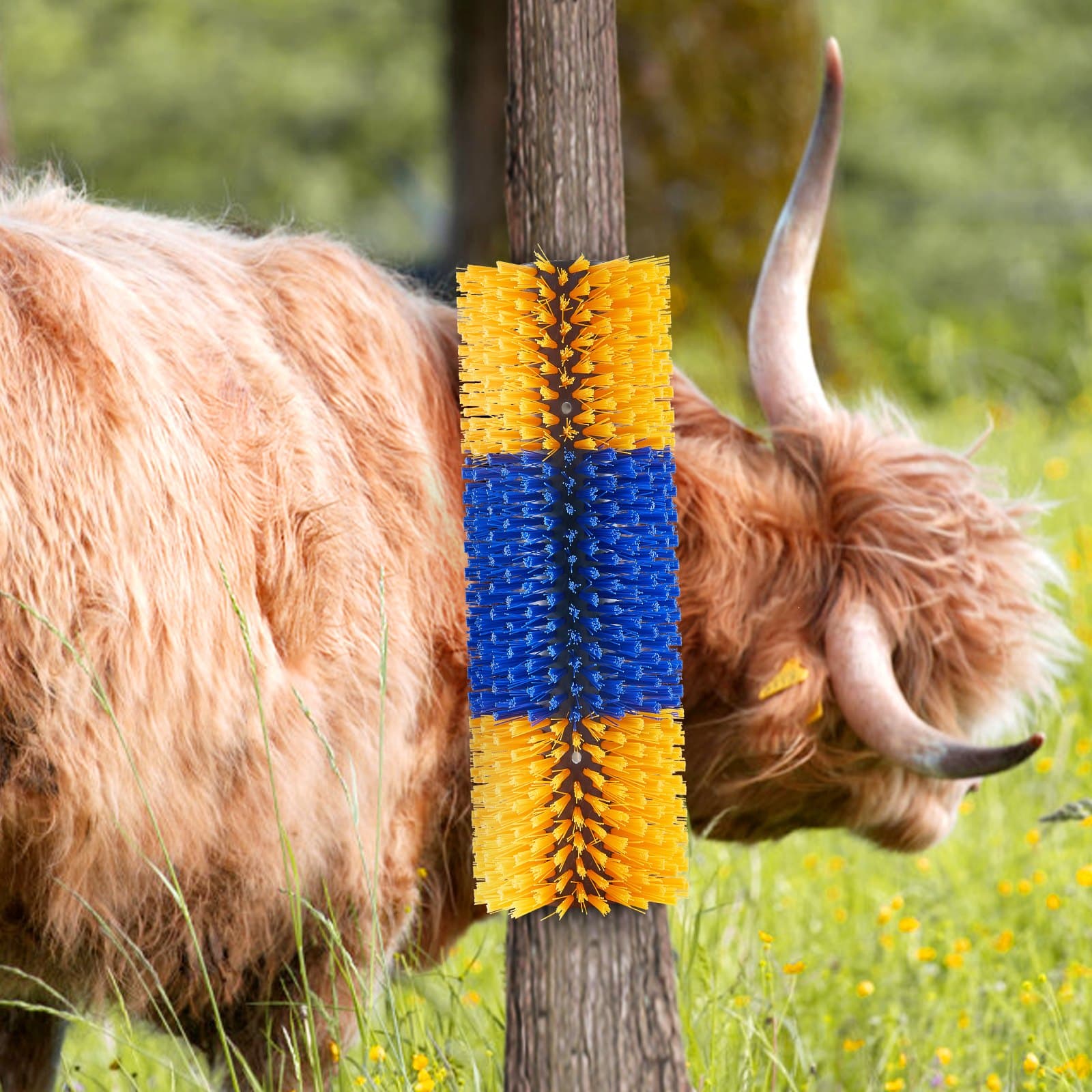 Škrabacia kefa pre hospodárske zvieratá, 4 ks kefiek pre kone s 8 skrutkami, škrabadlo pre kravy 17,1 x 7,5 palca, na úľavu od svrbenia chrbta a udržiavanie čistoty, kefa na starostlivosť a škrabanie pre kone, ošípané a dobytok