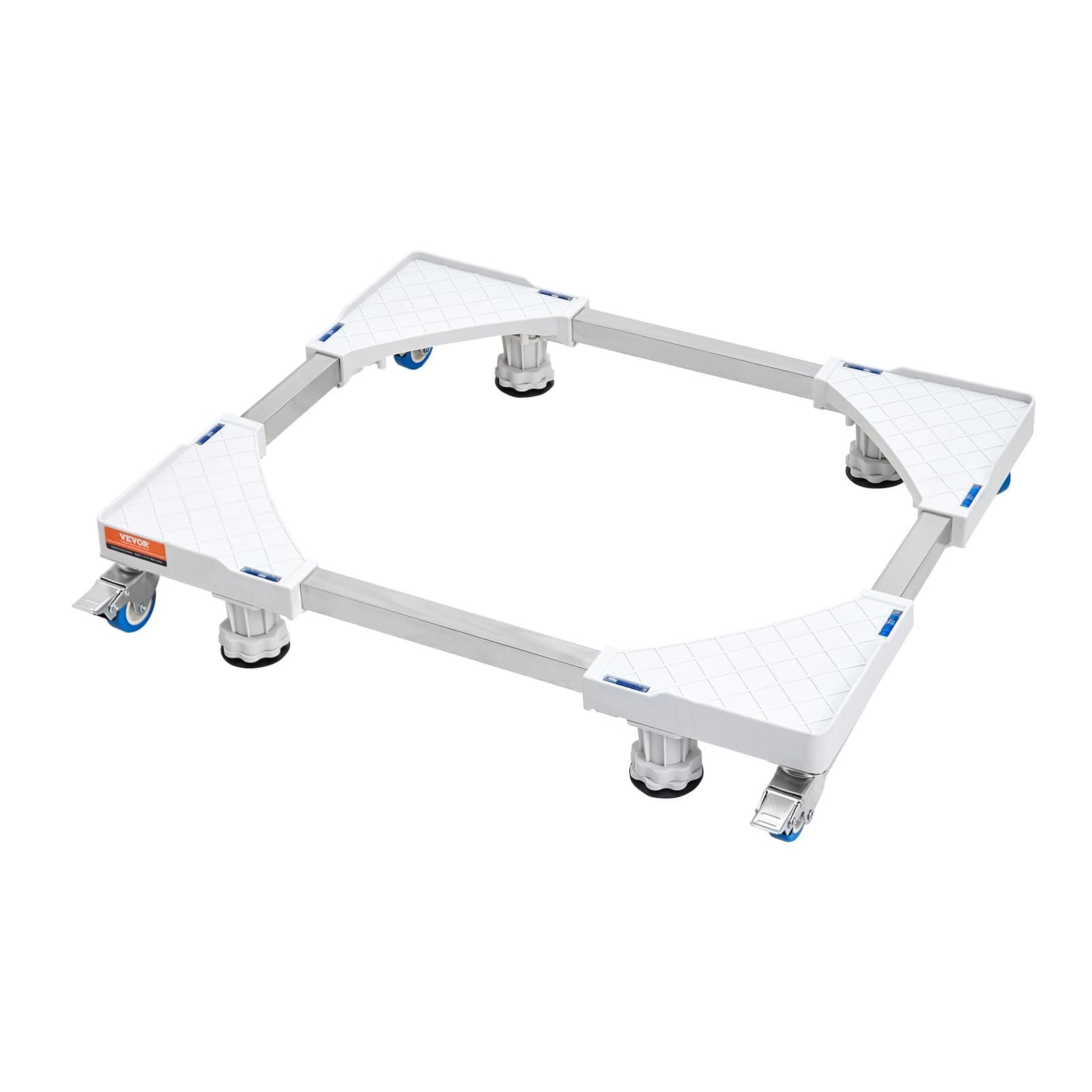 Mini stojan na chladničku, univerzálny podstavec na bielizeň, nastaviteľný stojan na chladničku s hladkými kolieskami, multifunkčný podstavec pre práčku a sušičku, rozšíriteľný so šírkou 414 – 691 mm