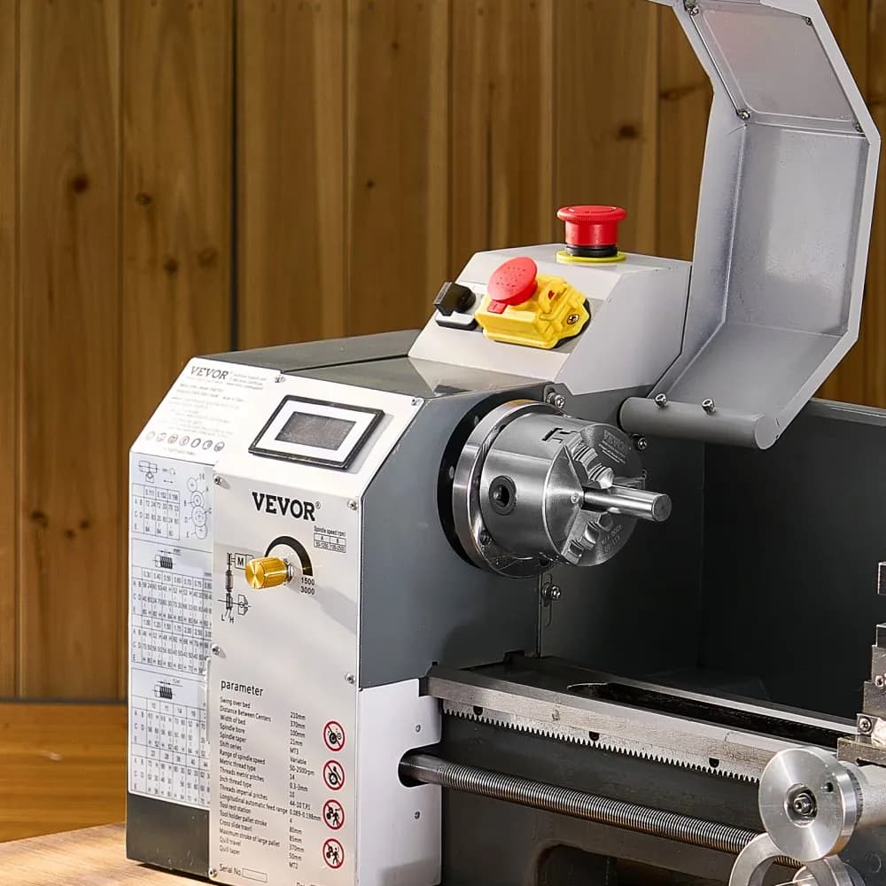 3-čeľusťové skľučovadlo sústruhu, 80 mm (3 palce), samostrediace skľučovadlo, rozsah upnutia 2 – 63 mm (0,08 – 2,48 palca) s upevňovacími skrutkami s T-kľúčom, otočné čeľuste, materiál HT300, vnútorné a vonkajšie pre sústruh na drevo a kov